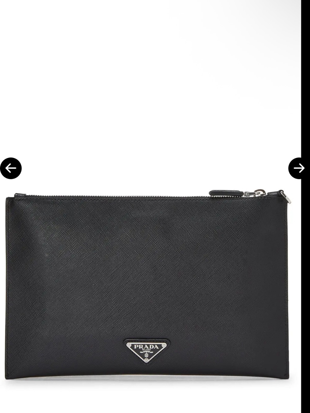 PRADA Saffiano Leather Clutch with Box; EUC - Picture 3 of 16
